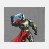 Vibrant Knight Throw Blanket Fleecedecke (Vorderseite (Horizontal))