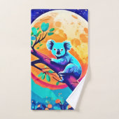Vibrant Koala Moon Badhandtuch Set (Handtuch)