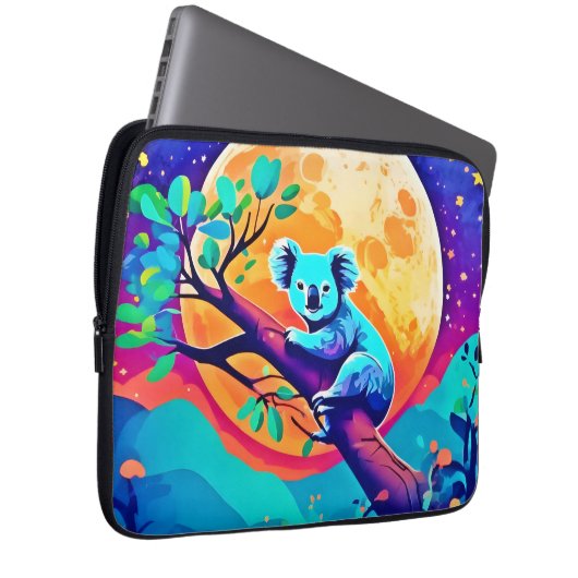 Vibrant Koala Moon Laptopschutzhülle (Vorne Rechts)