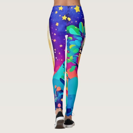 Vibrant Koala Moon Leggings (Rückseite)