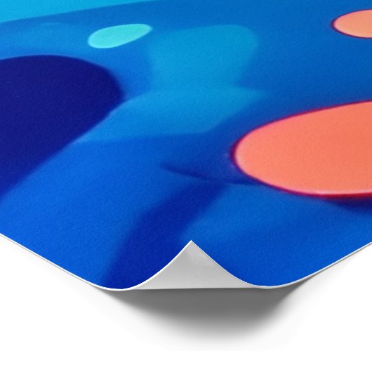 Vibrant Koala Moon Poster (Ecke)