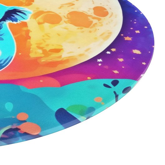 Vibrant Koala Moon Schneidebrett (Ecke)
