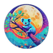 Vibrant Koala Moon Schneidebrett (Vorderseite)