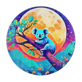 Vibrant Koala Moon Schneidebrett