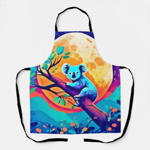 Vibrant Koala Moon Schürze