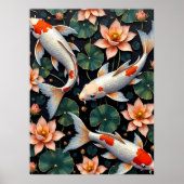 Vibrant Koi Pond Poster (Vorne)