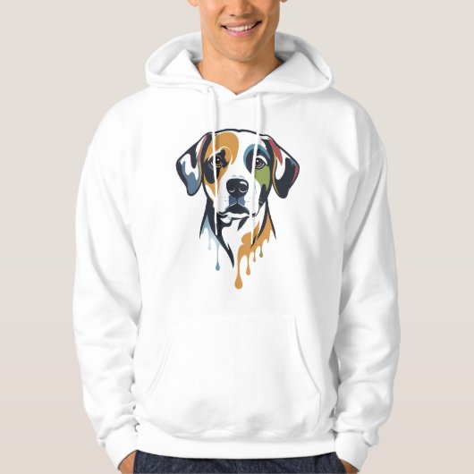 Vibrant Lab Pop Art Hoodie (Vorderseite)
