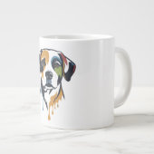 Vibrant Lab Pop Art Jumbo-Tasse (Vorderseite Rechts)