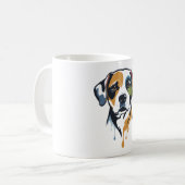 Vibrant Lab Pop Art Kaffeetasse (Vorderseite Links)