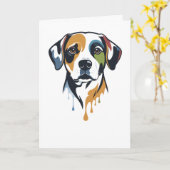 Vibrant Lab Pop Art Karte (Gelbe Blume)