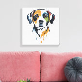 Vibrant Lab Pop Art Leinwanddruck (Insitu (Wohnzimmer))
