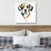 Vibrant Lab Pop Art Leinwanddruck (Insitu (Schlafzimmer))