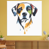 Vibrant Lab Pop Art Leinwanddruck (Insitu (Wohnzimmer))