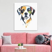 Vibrant Lab Pop Art Leinwanddruck (Insitu (Wohnzimmer))
