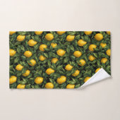Vibrant Lemon Citrus Tree Pattern Badhandtuch Set (Handtuch)