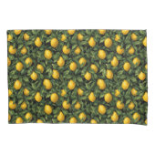 Vibrant Lemon Citrus Tree Pattern Kissenbezug (Vorderseite)