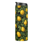 Vibrant Lemon Citrus Tree Pattern Thermosbecher (Nach rechts gedreht)