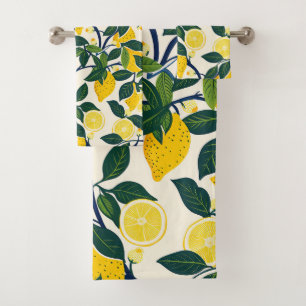 Vibrant Lemon Grove Badhandtuch Set