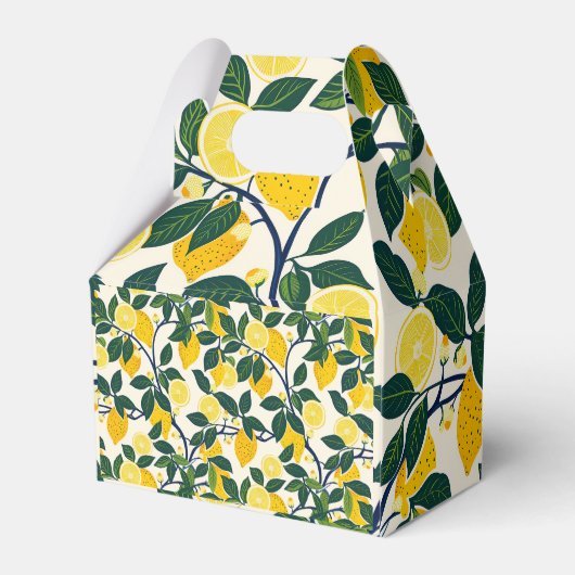 Vibrant Lemon Grove Geschenkschachtel (Rückseite)