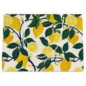 Vibrant Lemon Grove Große Geschenktüte (Vorderseite)