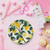 Vibrant Lemon Grove Pappteller (Party)