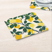 Vibrant Lemon Grove Rechteckiger Pappuntersetzer (angewinkelt)