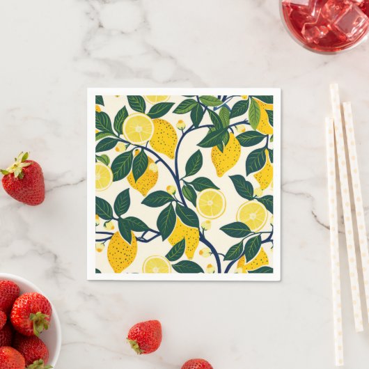 Vibrant Lemon Grove Serviette (Beispiel)