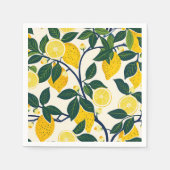 Vibrant Lemon Grove Serviette (Vorderseite)