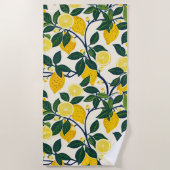 Vibrant Lemon Grove Strandtuch (Vorderseite)