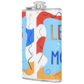 Vibrant "Less Is More" Abstract Graphic Flachmann (Links)