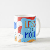 Vibrant "Less Is More" Abstract Graphic Kaffeetasse (VorderseiteRechts)