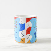 Vibrant "Less Is More" Abstract Graphic Kaffeetasse (Mittel)