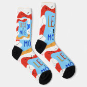 Vibrant "Less Is More" Abstract Graphic Socken (Rechts)