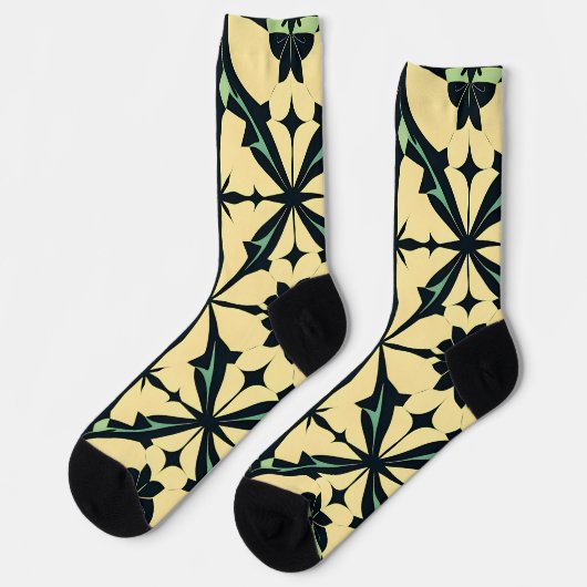 Vibrant "Less Is More" Abstract Graphic Socken (Linkes Detail)