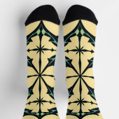 Vibrant "Less Is More" Abstract Graphic Socken (Oben)