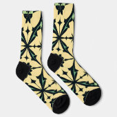 Vibrant "Less Is More" Abstract Graphic Socken (Rechts)