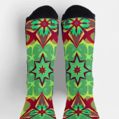 Vibrant "Less Is More" Abstract Graphic Socken (Oben)