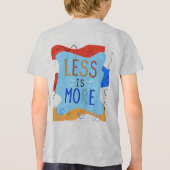Vibrant "Less Is More" Abstract Graphic Tri-Blend Shirt (Rückseite)