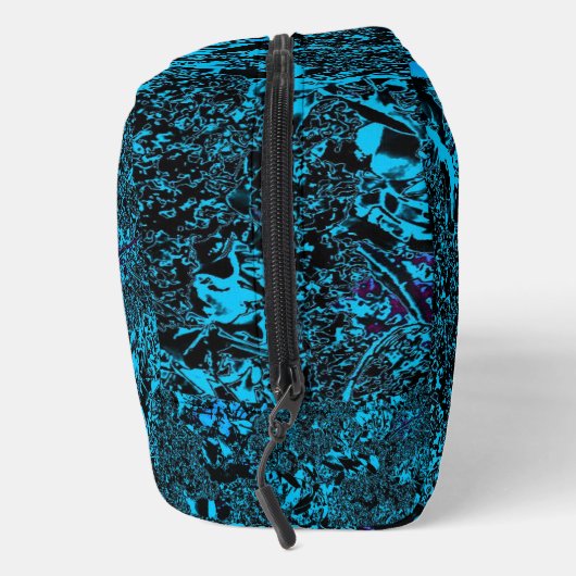 Vibrant Light Blue Monogram Toiletry Bag Waschbeutel (Rechts)