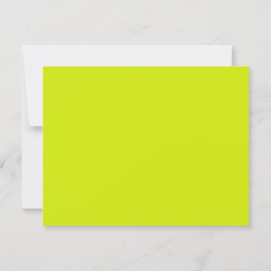 Vibrant Lime Hand Painted Striped Frame Note Card Einladung (Rückseite)