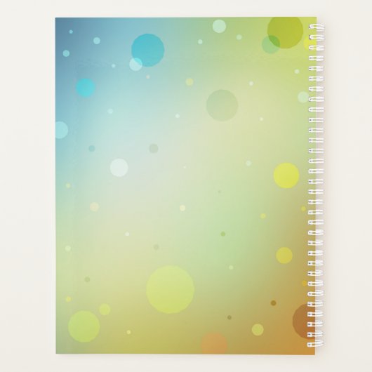 Vibrant Lotus Hardcover Planner Planer (Rückseite)
