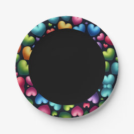 Vibrant Love Pappteller