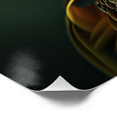 Vibrant Macaw Parrot Close-Up Fine Art Photo Poster (Ecke)