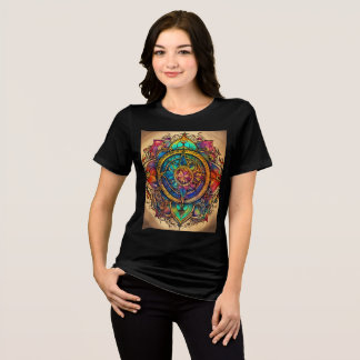 "Vibrant Mandala Art Women's T - Shirt - EcoMariUS