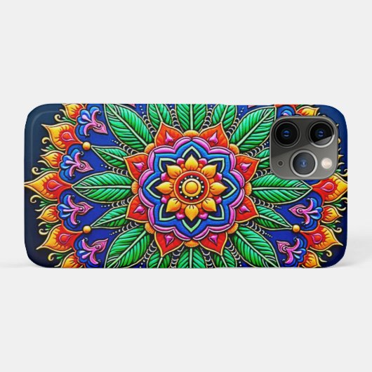 Vibrant Mandala Artistry Case-Mate iPhone Hülle (Rückseite (Horizontal))