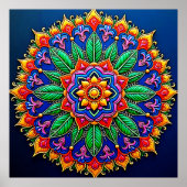 Vibrant Mandala Artistry Poster (Vorne)
