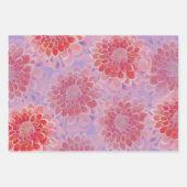 Vibrant Marigold Zinnia Summer Floral Geschenkpapier Set (Vorderseite 3)