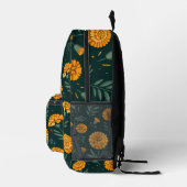 Vibrant Marigolds Pattern Bedruckter Rucksack (Rechts)