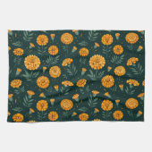 Vibrant Marigolds Pattern Geschirrtuch (Horizontal)