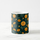 Vibrant Marigolds Pattern Kaffeetasse (Mittel)